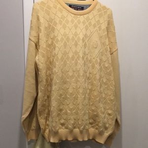 Oscar Jacobson lined sweater for golf